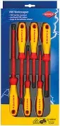 Набор отвёрток VDE 1000V, 6 шт., комплектация: SL3/4/5.5/6.5 шлиц., (98 20 30/40/55/65), PH1/2 крест., (98 24 01/02) (KNIPEX)