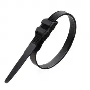 Стяжка нейлоновая КСУ усиленные, всепогодные (черн) (100шт) (Fortisflex)