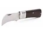Нож электрика монтерский складной с изогнутым лезвием НМ-02 (КВТ)