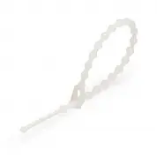 Стяжки нейлоновые КСШ разъемные с шариковым замком (бел) (100шт) (Fortisflex)