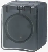 AtlasDesign Profi54 O/У РОЗЕТКА с заземлением со шторками 16А 250B, АНТРАЦИТ