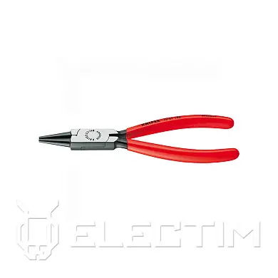 Круглогубцы, губки D2x27 мм, L-125 мм, чёрные, обливные рукоятки (KNIPEX)