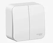 БЛАНКА Выключатель 2кл. о/у, 10А IP20 (белый, изол. пл.) BLNVA105011