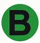 Наклейка "B" d=20мм EKF PROxima