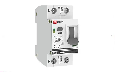 Устройство защиты от дугового пробоя (УЗДП) 1P+N 20А EKF PROxima