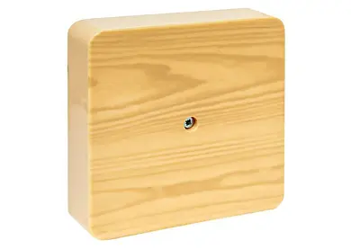 Коробка разветвительная KMP-030-032 (100х100х28) светлое дерево EKF PROxima