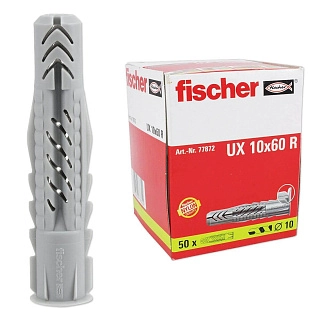 Универсальный дюбель UX 10 с бортом (упак. 50шт) Fischer