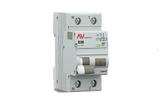 Дифференциальный автомат DVA-10 1P+N 20А (D) 100мА (A) 10кА EKF AVERES