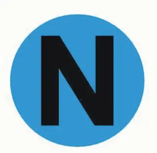 Наклейка "N" d=20mm. EKF PROxima