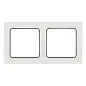 Стокгольм Рамка 2-местная белая с линией цвета черный EKF PROxima