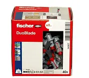 Дюбель для гипсокартона дрива DUOBLADE кор. с окошком (упак. 40шт) Fischer