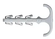 Скоба двухсторонняя нейлоновая для труб и кабелей SF plus ZS 10 (упак. 100шт) Fischer