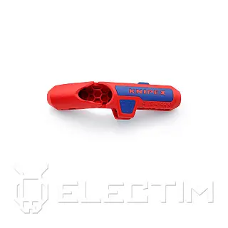 Стриппер универсальный ErgoStrip® (левша) для круглых проводов, дата-кабель CAT 5-7, витая пара UTP/STP, коаксиальный кабель D 4.8 - 7.5 мм, L-135 мм (KNIPEX)
