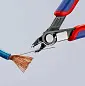 Бокорезы прецизионные Electronic Super Knips® кромка без фаски, L-125 мм, твёрдость кромок 64 HRC, 2-комп. рукоятки (KNIPEX)