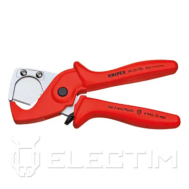 Труборез-ножницы PlastiCut® для шлангов и защитных труб (D 25 мм), L-185 мм (KNIPEX)