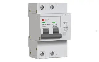 Дифференциальный автомат АД-2 S 32А/100мА (хар. C, AC, электронный) 6кА EKF PROxima