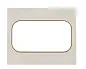 Стокгольм Рамка для розетки 2-местная белая с линией цвета шампань EKF PROxima