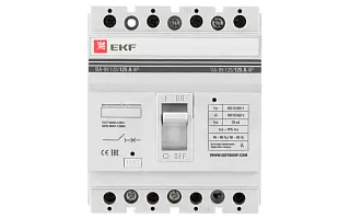 Выключатель автоматический ВА-99 125/125А 4P 25кА EKF PROxima