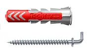 Универсальный дюбель DUOPOWER 6х30 г-образн. крюк (упак. 6шт) Fischer