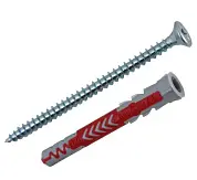 Дюбель распорный DUOPOWER 6x50 с саморезом ( 4шт упак.) Fischer блистер