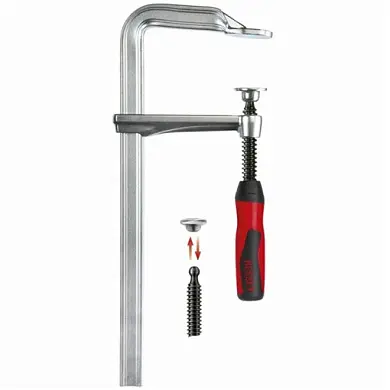 Струбцина цельнометаллическая 160/80, 6 кН, 2К ручка BESSEY