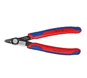 Бокорезы прецизионные Electronic Super Knips® кромка без фаски, L-125 мм, твёрдость кромок 64 HRC, 2-комп. рукоятки (KNIPEX)