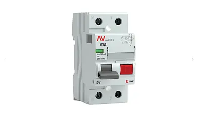 Устройство защитного отключения DV 2P 63А/300мА (A) EKF AVERES