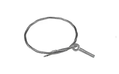 Трос стальной с рым-болтом М6 5 м (2 мм) EKF