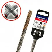 Сверло (бур) по  бетону 10/390 х 450  QUATTRO SDS+  Профи