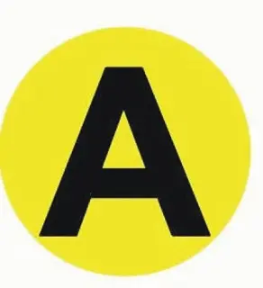 Наклейка "A" d=20mm. EKF PROxima