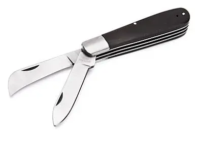Нож монтерский малый складной с двумя лезвиями НМ-07 (КВТ)