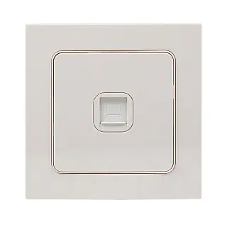 Стокгольм Механизм Розетки RJ-45 1-местной белый EKF PROxima