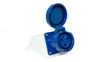 Розетка стационарная наружная 133 2Р+РЕ 63А 220В IP67 EKF PROxima