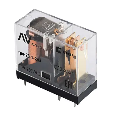 РП slim 25/1 10A 230В AC EKF AVERES РП slim 25/1 10A 230В AC EKF AVERES