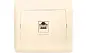 Розетка RJ-45 1-мест. 1А 120В беж. София EKF Simple