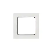 Стокгольм Рамка 1-местная белая с линией цвета черный EKF PROxima