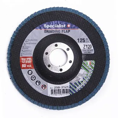 Лепестковый шлифовальный круг по металлу  125 ZK120 цирконий OSA
