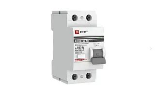 Устройство защитного отключения УЗО ВД-100 2P 100А/100мА (электромеханическое) EKF PROxima