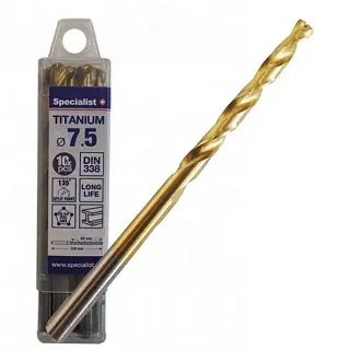Сверло по металлу 7.5мм титан 10шт