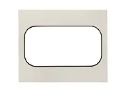 Стокгольм Рамка для розетки 2-местная белая с линией цвета черный EKF PROxima