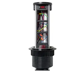 Встраиваемая мини-колонна с беспроводной зарядкой 15Вт, 6 модулей C-Line