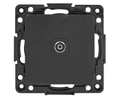 Стокгольм Механизм Розетки TV 1-местной проходной 75Ом 5-862МГц черный EKF PROxima