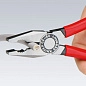 Плоскогубцы комбинированные, L-160 мм, чёрные, 2-комп. рукоятки (KNIPEX)