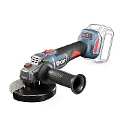 Угловая шлифмашина аккумуляторная бесщеточная с поворотной рабочей головой и максимальным размером оснастки до 125 мм без АКБ и ЗУ