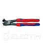 Болторез торц.особ. мощн.,рез: провол. мягк. ∅ 6 мм,средн. ∅ 4 мм, тверд. ∅ 3.5 мм, роял. струна ∅ 3 мм, L-200 мм, 64 HRC, черн., 2-к ручки (KNIPEX)