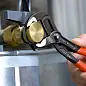 Клещи переставные COBRA® с фиксатором, 70 мм (2 3/4"), под ключ 60 мм, L-300 мм, Cr-V, хром., обливные рукоятки (KNIPEX)