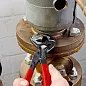 Клещи переставные COBRA® ES с фиксатором, особо тонкие, 32 мм (1 1/4"), под ключ 32 мм, L-180 мм, Cr-V, серые, обливные