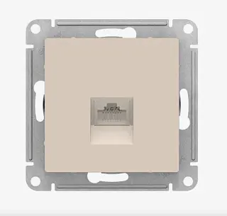 ШЭ Атлас Роз.телеф. с/у RJ11, (б/рамки, беж) ATN000281 