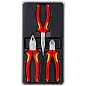 Набор инструмента  VDE 1000V , 3 предмета, плоскогубцы 180 мм, длинногубцы 200 мм,  бокорезы 160 мм (KNIPEX)