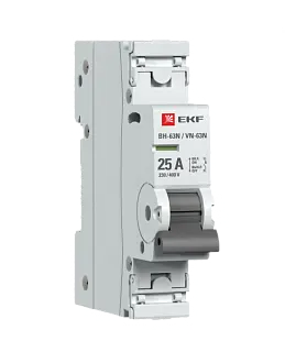 Выключатель нагрузки 1P 25А ВН-63N EKF PROxima